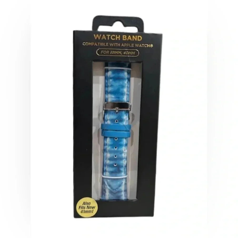 Sol-light Apple Watchband Blue Tie Dye